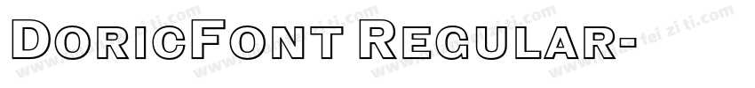 DoricFont Regular字体转换